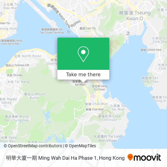 明華大廈一期 Ming Wah Dai Ha Phase 1 map