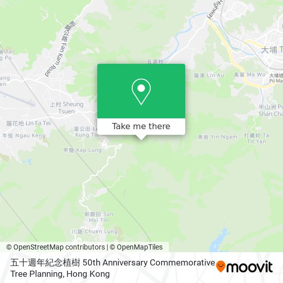 五十週年紀念植樹 50th Anniversary Commemorative Tree Planning map