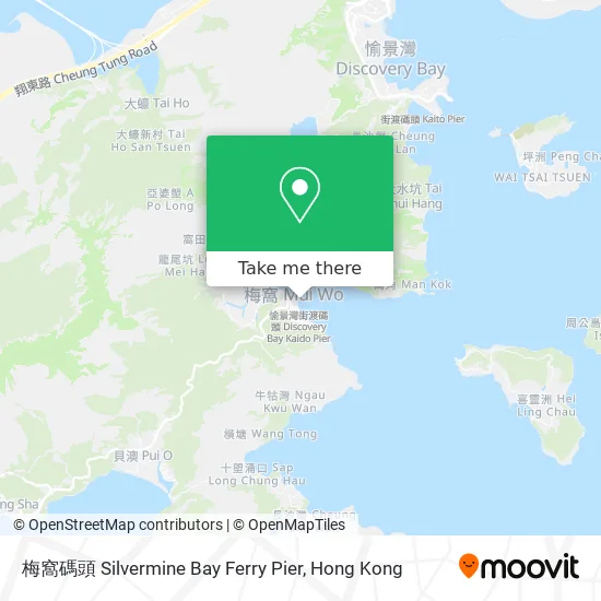 梅窩碼頭 Silvermine Bay Ferry Pier map