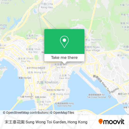 宋王臺花園 Sung Wong Toi Garden map