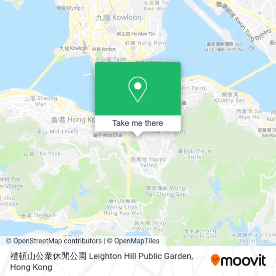 禮頓山公衆休閒公園 Leighton Hill Public Garden map