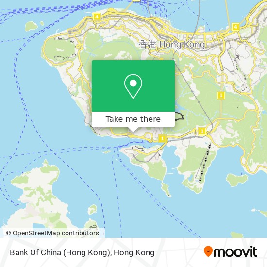 Bank Of China (Hong Kong) map