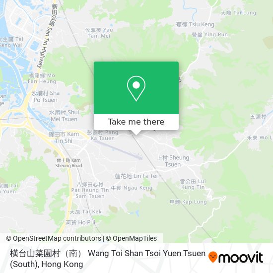 橫台山菜園村（南） Wang Toi Shan Tsoi Yuen Tsuen (South)地圖