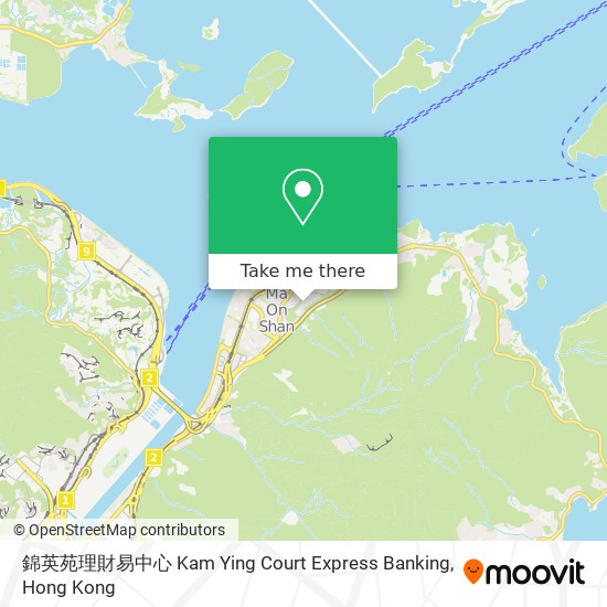 錦英苑理財易中心 Kam Ying Court Express Banking地圖