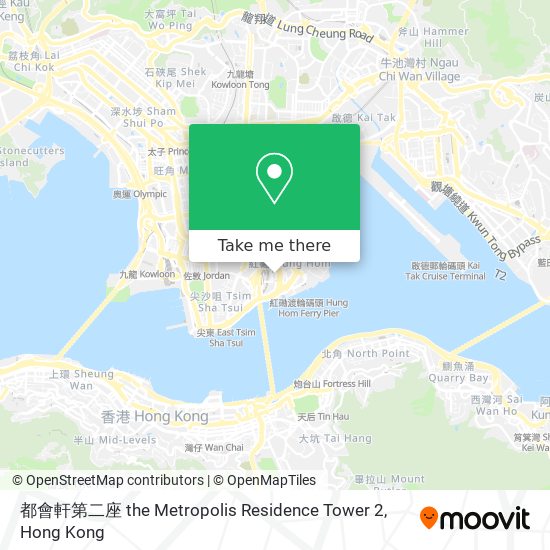 都會軒第二座 the Metropolis Residence Tower 2 map