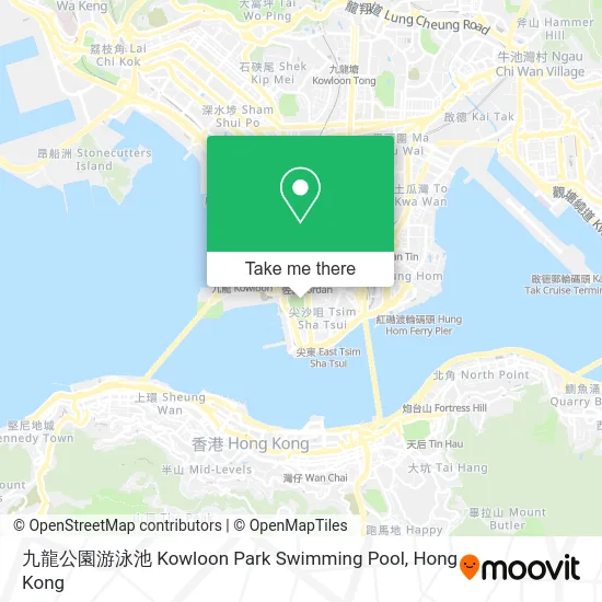 九龍公園游泳池 Kowloon Park Swimming Pool map