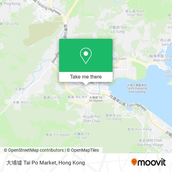 大埔墟 Tai Po Market map