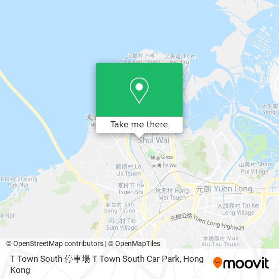 T Town South 停車場 T Town South Car Park map