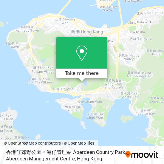 香港仔郊野公園香港仔管理站 Aberdeen Country Park Aberdeen Management Centre map