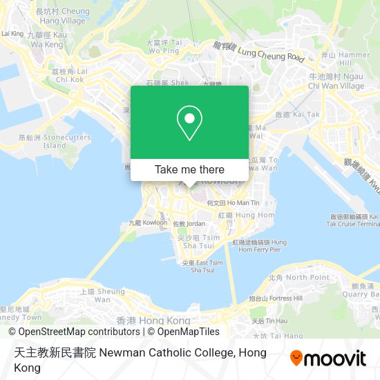 天主教新民書院 Newman Catholic College地圖
