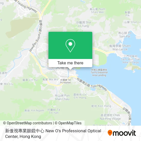 新傲視專業眼鏡中心 New O's Professional Optical Center地圖