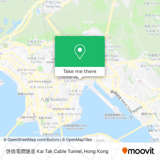 啓德電纜隧道 Kai Tak Cable Tunnel map