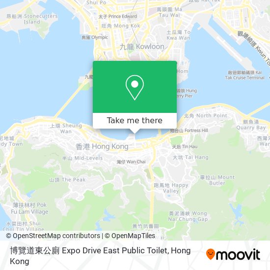 博覽道東公廁 Expo Drive East Public Toilet map