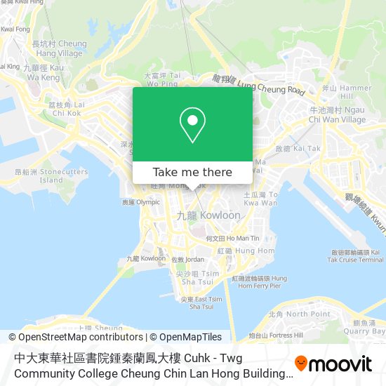 中大東華社區書院鍾秦蘭鳳大樓 Cuhk - Twg Community College Cheung Chin Lan Hong Building map