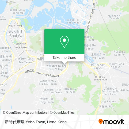 新時代廣場 Yoho Town map