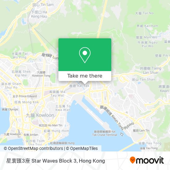 星寰匯3座 Star Waves Block 3地圖