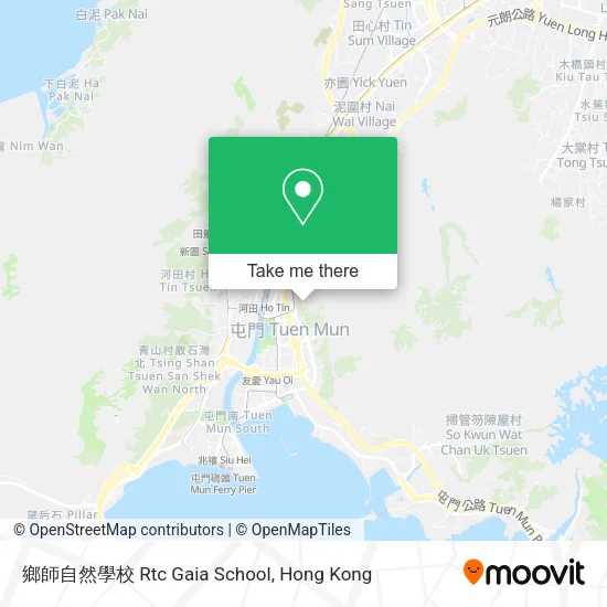 鄉師自然學校 Rtc Gaia School map