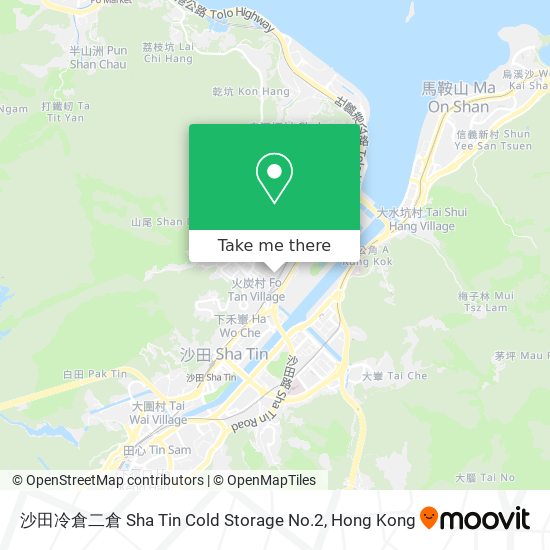 沙田冷倉二倉 Sha Tin Cold Storage No.2 map