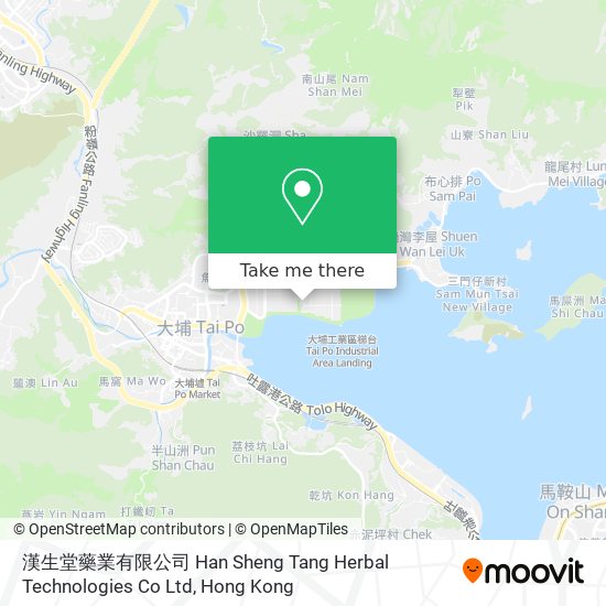 漢生堂藥業有限公司 Han Sheng Tang Herbal Technologies Co Ltd map