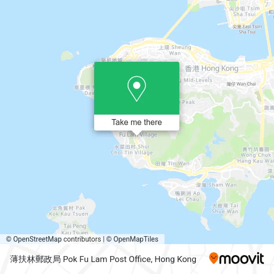 薄扶林郵政局 Pok Fu Lam Post Office地圖