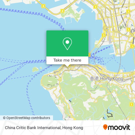 China Critic Bank International map
