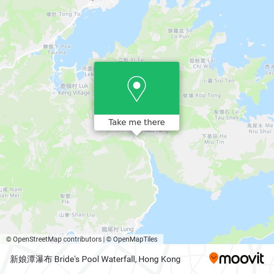 新娘潭瀑布 Bride's Pool Waterfall地圖