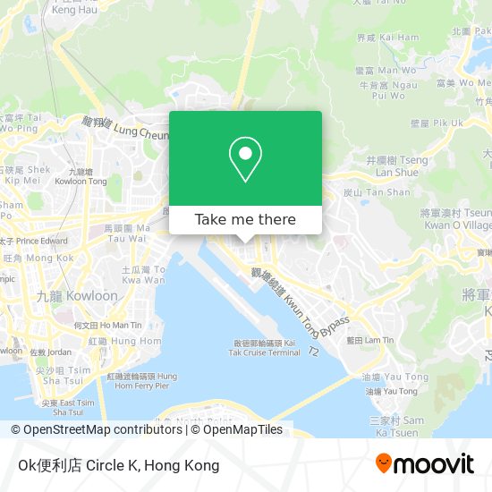 Ok便利店 Circle K map