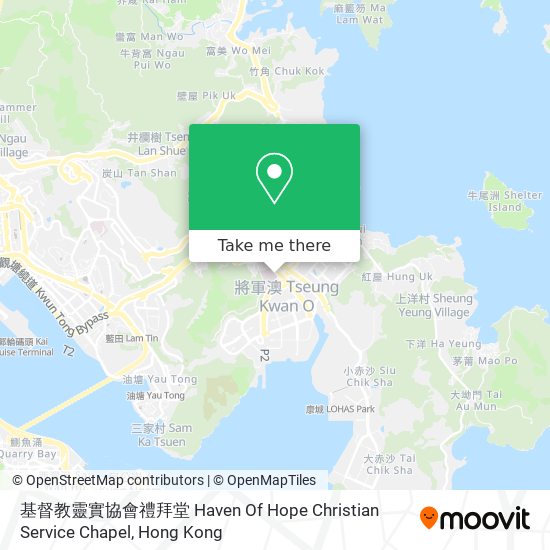 基督教靈實協會禮拜堂 Haven Of Hope Christian Service Chapel map