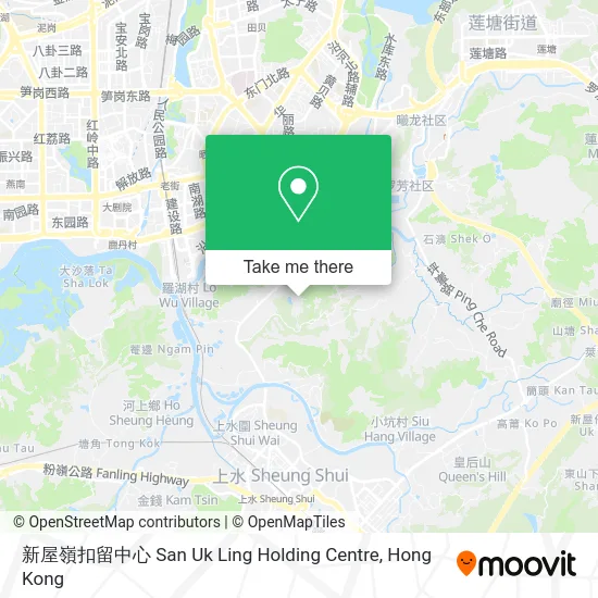 新屋嶺扣留中心 San Uk Ling Holding Centre map