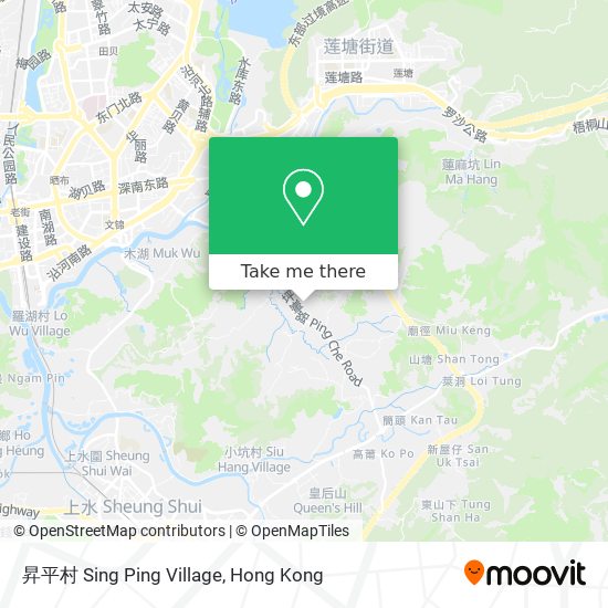 昇平村 Sing Ping Village map