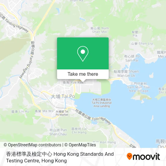 香港標準及檢定中心 Hong Kong Standards And Testing Centre地圖