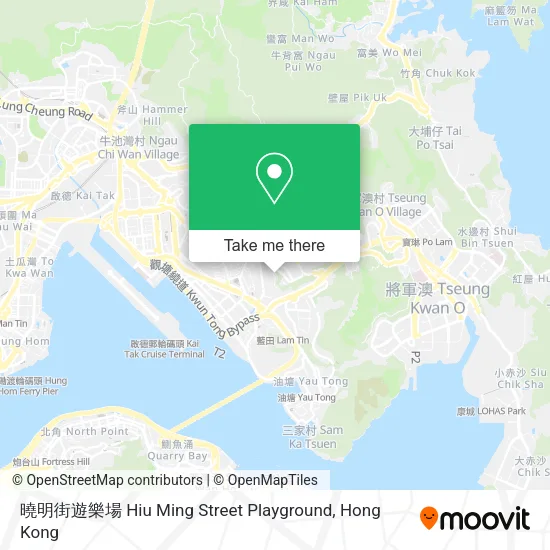 曉明街遊樂場 Hiu Ming Street Playground map