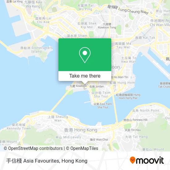 手信棧 Asia Favourites map