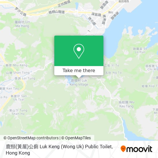鹿頸(黃屋)公廁 Luk Keng (Wong Uk) Public Toilet map