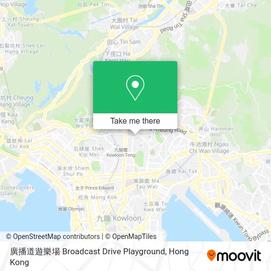 廣播道遊樂場 Broadcast Drive Playground map