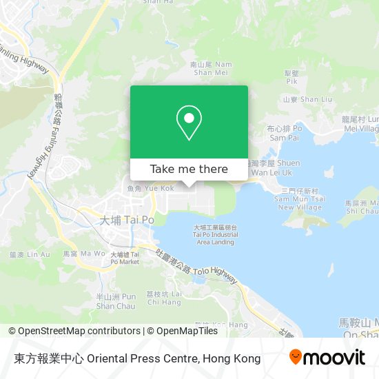 東方報業中心 Oriental Press Centre map