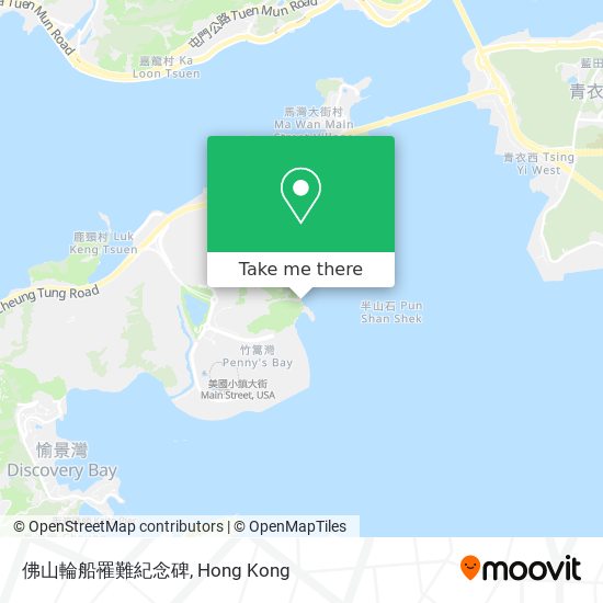 佛山輪船罹難紀念碑地圖