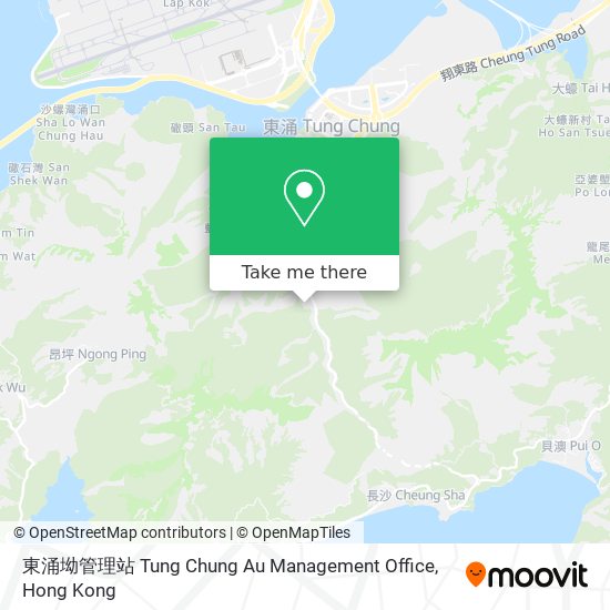 東涌坳管理站 Tung Chung Au Management Office地圖