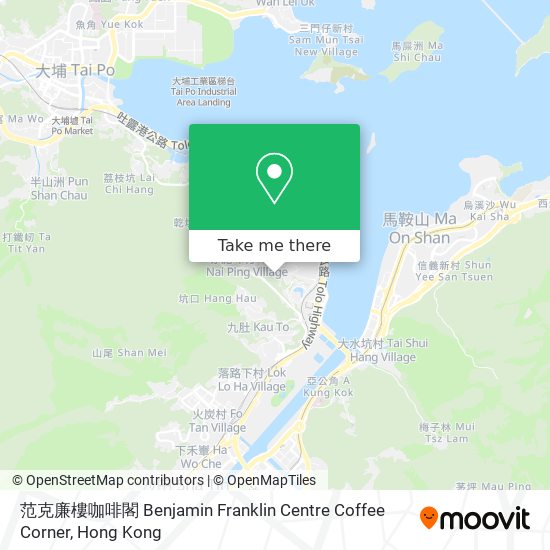 范克廉樓咖啡閣 Benjamin Franklin Centre Coffee Corner map