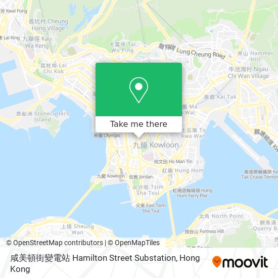 咸美頓街變電站 Hamilton Street Substation map