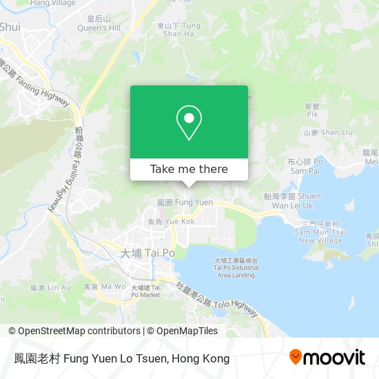 鳳園老村 Fung Yuen Lo Tsuen map