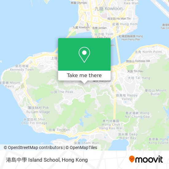 港島中學 Island School map