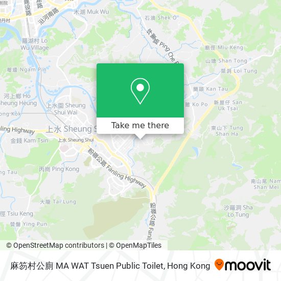 麻笏村公廁 MA WAT Tsuen Public Toilet map