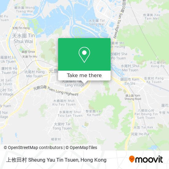上攸田村 Sheung Yau Tin Tsuen地圖