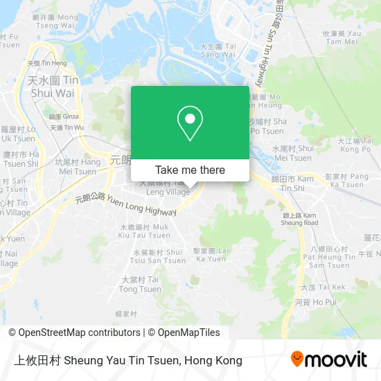 上攸田村 Sheung Yau Tin Tsuen map