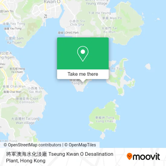 將軍澳海水化淡廠 Tseung Kwan O Desalination Plant map