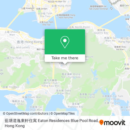 藍塘道逸東軒住寓 Eaton Residences Blue Pool Road map