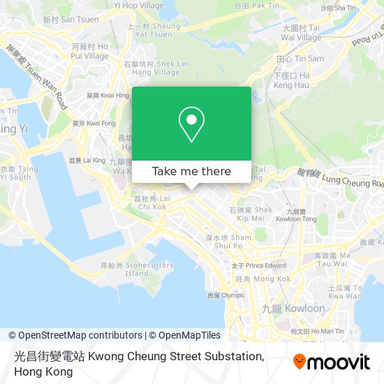 光昌街變電站 Kwong Cheung Street Substation map