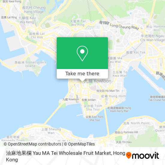 油麻地果欄 Yau MA Tei Wholesale Fruit Market map