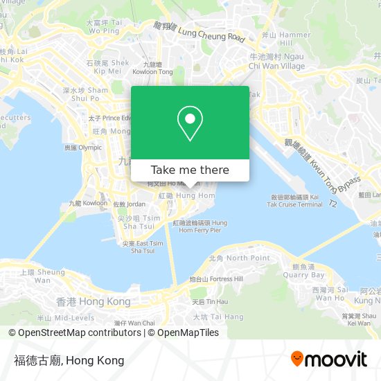 福德古廟 map